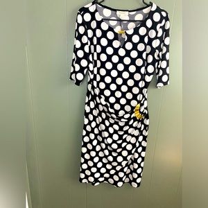 Dress Barn Black and White Polka Dot Dress
